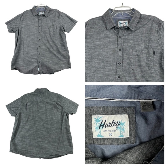 Hurley Other - Men's Hurley 100% Cotton Short Sleeve Button Down XXL